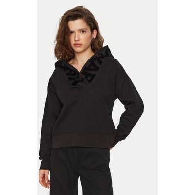KARL LAGERFELD Mikina A1W20064 Čierna Relaxed Fit Ženy KARL LAGERFELD Mikina A1W20064 Čierna Relaxed Fit Ženy