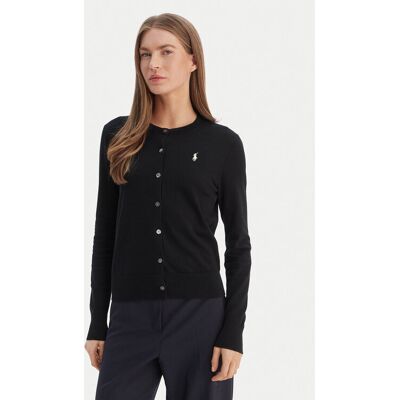Polo Ralph Lauren Kardigán 211971871005 Čierna Slim Fit Ženy Polo Ralph Lauren Kardigán 211971871005 Čierna Slim Fit Ženy