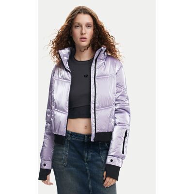 Desigual Bundy bomber Omsk 24WWEWBY Fialová Regular Fit Ženy Desigual Bundy bomber Omsk 24WWEWBY Fialová Regular Fit Ženy