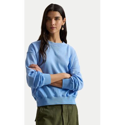 Polo Ralph Lauren Mikina 211971690500 Modrá Relaxed Fit Ženy Polo Ralph Lauren Mikina 211971690500 Modrá Relaxed Fit Ženy