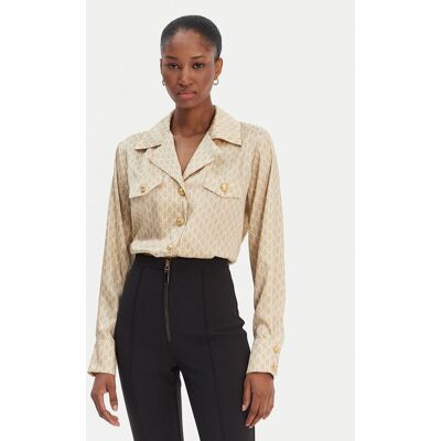 Marciano Guess Košeľa 6RGH12 7435A Béžová Regular Fit Ženy Marciano Guess Košeľa 6RGH12 7435A Béžová Regular Fit Ženy