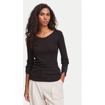 BOSS Blúzka Edeline 50566005 Čierna Regular Fit Ženy BOSS Blúzka Edeline 50566005 Čierna Regular Fit Ženy