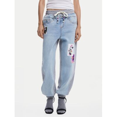 Desigual Džínsy Mnnie 25SWDD72 Modrá Loose Fit Ženy Desigual Džínsy Mnnie 25SWDD72 Modrá Loose Fit Ženy