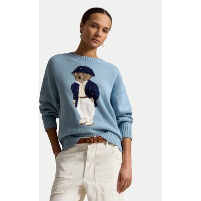 Polo Ralph Lauren Sveter 211B17743001 Modrá Regular Fit Ženy Polo Ralph Lauren Sveter 211B17743001 Modrá Regular Fit Ženy