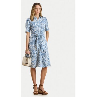 LAUREN RALPH LAUREN Košeľové šaty 200P08916002 Modrá Regular Fit Ženy LAUREN RALPH LAUREN Košeľové šaty 200P08916002 Modrá Regular Fit Ženy