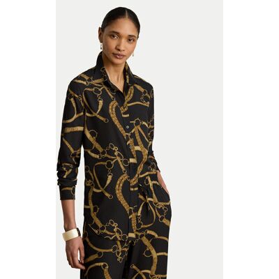LAUREN RALPH LAUREN Košeľa 200P14013001 Čierna Regular Fit Ženy LAUREN RALPH LAUREN Košeľa 200P14013001 Čierna Regular Fit Ženy