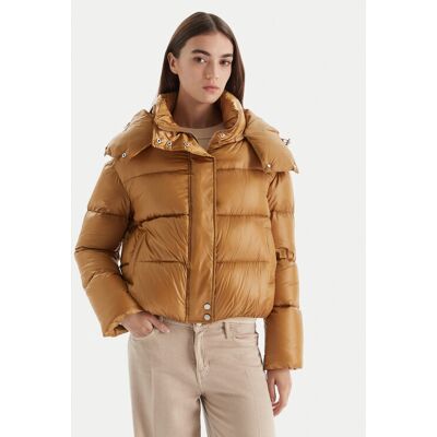 Patrizia Pepe Vatovaná bunda 2O0050/A9M0-B847 Béžová Regular Fit Ženy Patrizia Pepe Vatovaná bunda 2O0050/A9M0-B847 Béžová Regular Fit Ženy