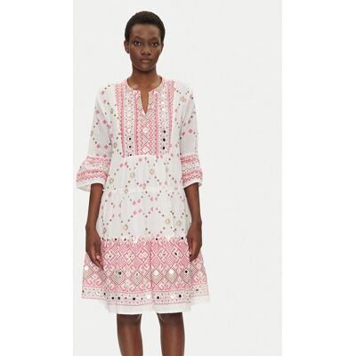 Iconique Letné šaty IC25-037 Biela Relaxed Fit Ženy Iconique Letné šaty IC25-037 Biela Relaxed Fit Ženy