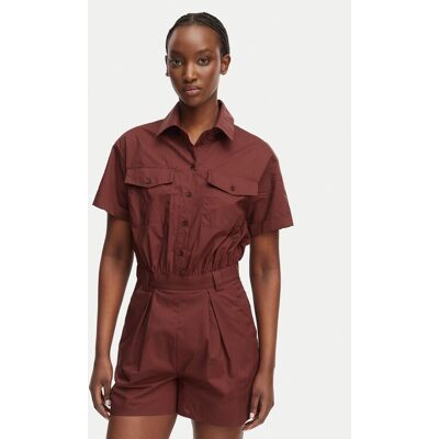 Patrizia Pepe Overal 2T0095/A9B9-B887 Tmavo hnedá Regular Fit Ženy Patrizia Pepe Overal 2T0095/A9B9-B887 Tmavo hnedá Regular Fit Ženy