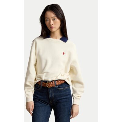 Polo Ralph Lauren Mikina 211B17785002 Krémová Relaxed Fit Ženy Polo Ralph Lauren Mikina 211B17785002 Krémová Relaxed Fit Ženy