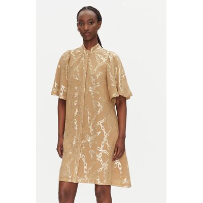 Bruuns Bazaar Košeľové šaty Philly BBW4552 Béžová Loose Fit Ženy Bruuns Bazaar Košeľové šaty Philly BBW4552 Béžová Loose Fit Ženy