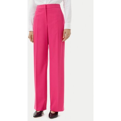 HUGO Bavlnené nohavice Hambali 50537611 Ružová Relaxed Fit Ženy HUGO Bavlnené nohavice Hambali 50537611 Ružová Relaxed Fit Ženy