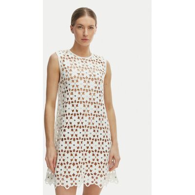 MICHAEL Michael Kors Letné šaty MS683CWKNE Biela Slim Fit Ženy MICHAEL Michael Kors Letné šaty MS683CWKNE Biela Slim Fit Ženy