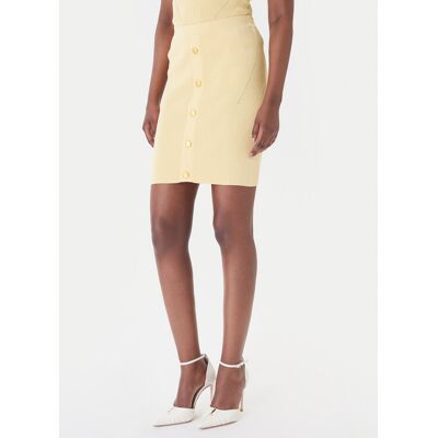 Marciano Guess Mini sukňa G6GD09 Z0628 Žltá Classic Fit Ženy Marciano Guess Mini sukňa G6GD09 Z0628 Žltá Classic Fit Ženy