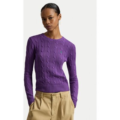 Polo Ralph Lauren Sveter 211971869503 Fialová Slim Fit Ženy Polo Ralph Lauren Sveter 211971869503 Fialová Slim Fit Ženy