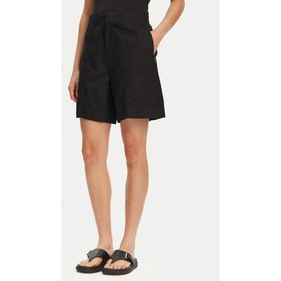 Calvin Klein Jeans Bermudy J20J225219 Čierna Relaxed Fit Ženy Calvin Klein Jeans Bermudy J20J225219 Čierna Relaxed Fit Ženy