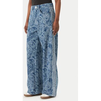 adidas Džínsy Liberty London Firebird KR6675 Modrá Loose Fit Ženy adidas Džínsy Liberty London Firebird KR6675 Modrá Loose Fit Ženy