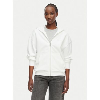 Calvin Klein Mikina LV044G215G Biela Relaxed Fit Ženy Calvin Klein Mikina LV044G215G Biela Relaxed Fit Ženy