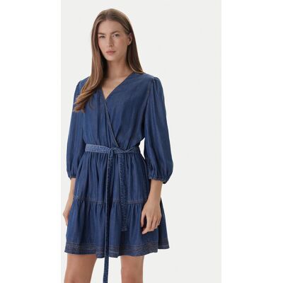 BOSS Džínsové šaty C_Dardy 50559071 Modrá Relaxed Fit Ženy BOSS Džínsové šaty C_Dardy 50559071 Modrá Relaxed Fit Ženy