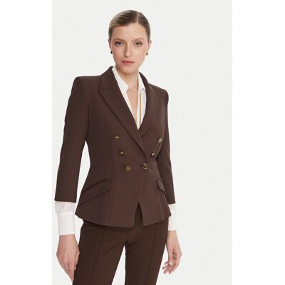 Elisabetta Franchi Sako GI-174-56E2-V660 Hnedá Regular Fit Ženy Elisabetta Franchi Sako GI-174-56E2-V660 Hnedá Regular Fit Ženy