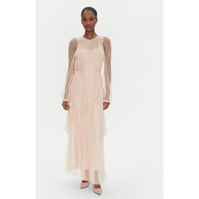 TWINSET Letné šaty 251TP2510 Ružová Regular Fit Ženy TWINSET Letné šaty 251TP2510 Ružová Regular Fit Ženy