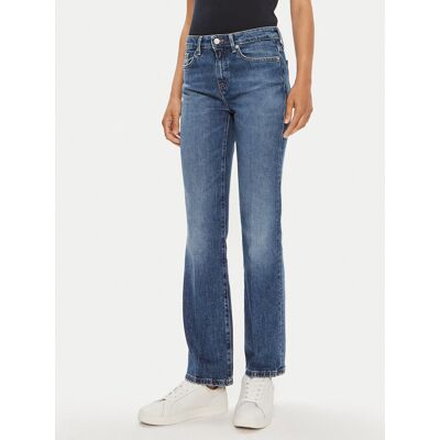 Tommy Hilfiger Džínsy WW0WW42192 Modrá Bootcut Fit Ženy Tommy Hilfiger Džínsy WW0WW42192 Modrá Bootcut Fit Ženy