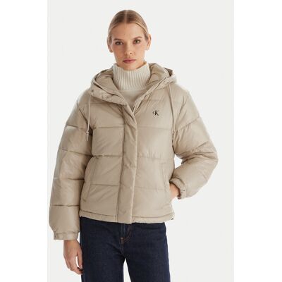 Calvin Klein Jeans Zimné bundy LV047D505G Béžová Relaxed Fit Ženy Calvin Klein Jeans Zimné bundy LV047D505G Béžová Relaxed Fit Ženy