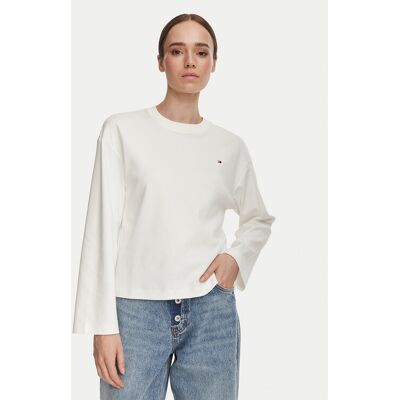 Tommy Hilfiger Blúzka WW0WW51740 Biela Relaxed Fit Ženy Tommy Hilfiger Blúzka WW0WW51740 Biela Relaxed Fit Ženy