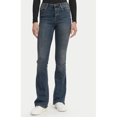 Armani Exchange Džínsy XW000132 AF10863 MB001 Tmavomodrá Regular Fit Ženy Armani Exchange Džínsy XW000132 AF10863 MB001 Tmavomodrá Regular Fit Ženy