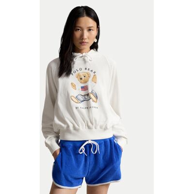 Polo Ralph Lauren Mikina 211A12745001 Biela Regular Fit Ženy Polo Ralph Lauren Mikina 211A12745001 Biela Regular Fit Ženy