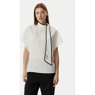 KARL LAGERFELD Blúzka B2W11015 Krémová Loose Fit Ženy KARL LAGERFELD Blúzka B2W11015 Krémová Loose Fit Ženy