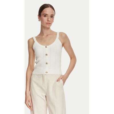 Guess Top W6YR25 Z0972 Krémová Slim Fit Ženy Guess Top W6YR25 Z0972 Krémová Slim Fit Ženy
