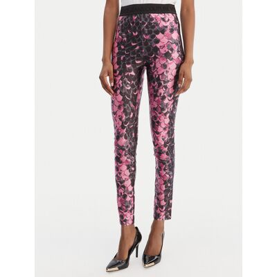 Versace Jeans Couture Legíny 80HAC101 JS552 Ružová Slim Fit Ženy Versace Jeans Couture Legíny 80HAC101 JS552 Ružová Slim Fit Ženy