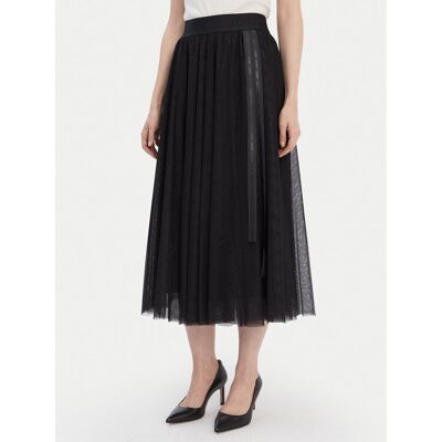 JOOP! tylová sukňa 30045183 Čierna Regular Fit Ženy JOOP! tylová sukňa 30045183 Čierna Regular Fit Ženy