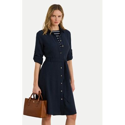 LAUREN RALPH LAUREN Košeľové šaty 200980920001 Tmavomodrá Regular Fit Ženy LAUREN RALPH LAUREN Košeľové šaty 200980920001 Tmavomodrá Regular Fit Ženy