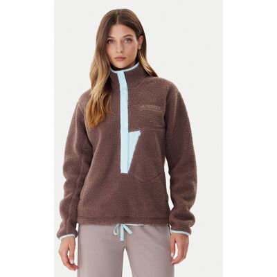 adidas Fleecová mikina Terrex Xploric JN0931 Hnedá Regular Fit Ženy adidas Fleecová mikina Terrex Xploric JN0931 Hnedá Regular Fit Ženy