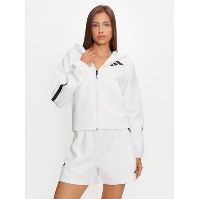 adidas Mikina Z.N.E. JE7849 Biela Loose Fit Ženy adidas Mikina Z.N.E. JE7849 Biela Loose Fit Ženy