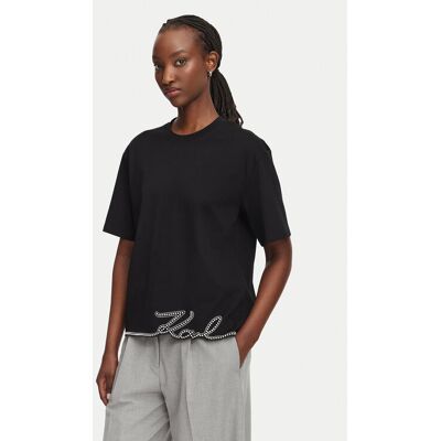 KARL LAGERFELD Tričko B3W17065 Čierna Regular Fit Ženy KARL LAGERFELD Tričko B3W17065 Čierna Regular Fit Ženy