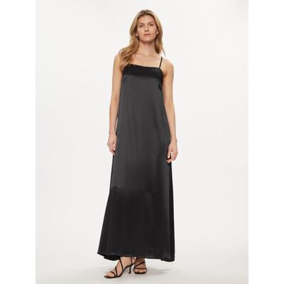Fracomina Letné šaty FS24SD3006W45101 Čierna Loose Fit Ženy Fracomina Letné šaty FS24SD3006W45101 Čierna Loose Fit Ženy
