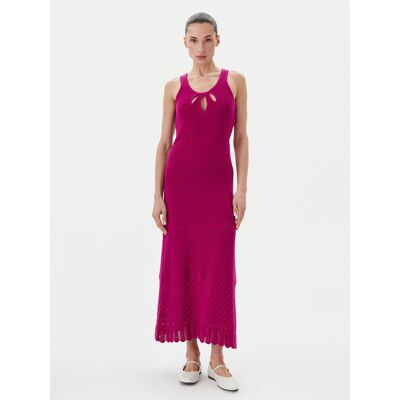 TWINSET Letné šaty 251LB3EBB Ružová Regular Fit Ženy TWINSET Letné šaty 251LB3EBB Ružová Regular Fit Ženy