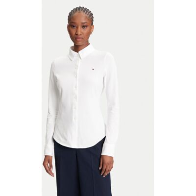 Tommy Hilfiger Košeľa 1985 WW0WW43528 Écru Slim Fit Ženy Tommy Hilfiger Košeľa 1985 WW0WW43528 Écru Slim Fit Ženy