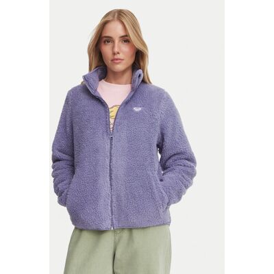 Roxy Fleecová mikina ERJPF03262 Fialová Relaxed Fit Ženy Roxy Fleecová mikina ERJPF03262 Fialová Relaxed Fit Ženy