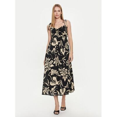 Gap Letné šaty 665831-00 Čierna Regular Fit Ženy Gap Letné šaty 665831-00 Čierna Regular Fit Ženy