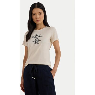 LAUREN RALPH LAUREN Tričko 200P03725002 Béžová Relaxed Fit Ženy LAUREN RALPH LAUREN Tričko 200P03725002 Béžová Relaxed Fit Ženy
