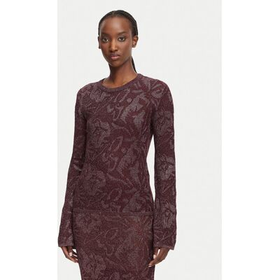 Liu Jo Blúzka WF6093 MA26S Fialová Slim Fit Ženy Liu Jo Blúzka WF6093 MA26S Fialová Slim Fit Ženy