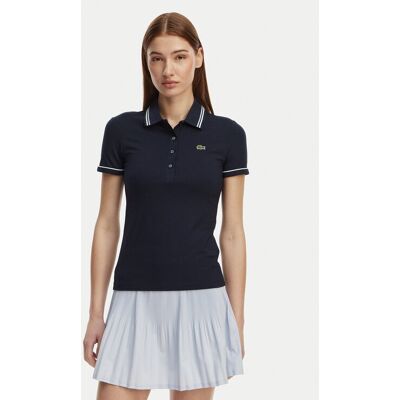 Lacoste Polokošeľa DF5284 Tmavomodrá Slim Fit Ženy Lacoste Polokošeľa DF5284 Tmavomodrá Slim Fit Ženy