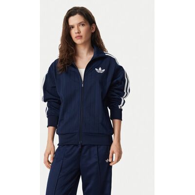 adidas Mikina Pinstripe Firebrid Loose Tracktop KS9983 Tmavomodrá Regular Fit Ženy adidas Mikina Pinstripe Firebrid Loose Tracktop KS9983 Tmavomodrá Regular Fit Ženy