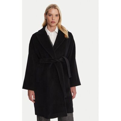 Marella Vlnený kabát Scherzo 2523016102 Čierna Regular Fit Ženy Marella Vlnený kabát Scherzo 2523016102 Čierna Regular Fit Ženy