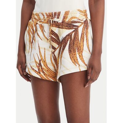Just Cavalli Športové kraťasy 80PADE02 CF100 Biela Regular Fit Ženy Just Cavalli Športové kraťasy 80PADE02 CF100 Biela Regular Fit Ženy