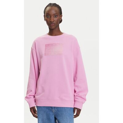 Tommy Jeans Mikina Gradient Flag DW0DW21396 Ružová Relaxed Fit Ženy Tommy Jeans Mikina Gradient Flag DW0DW21396 Ružová Relaxed Fit Ženy